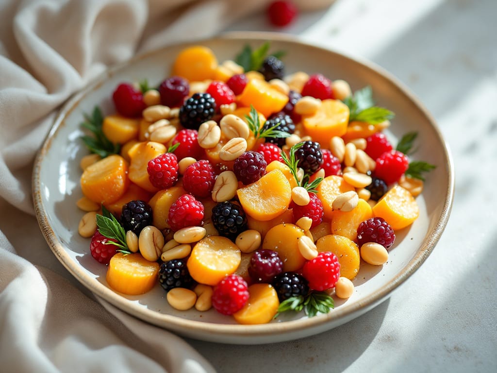 Zink-Booster-Snack aus gerösteten Kürbiskernen, Paranüssen und Cranberries