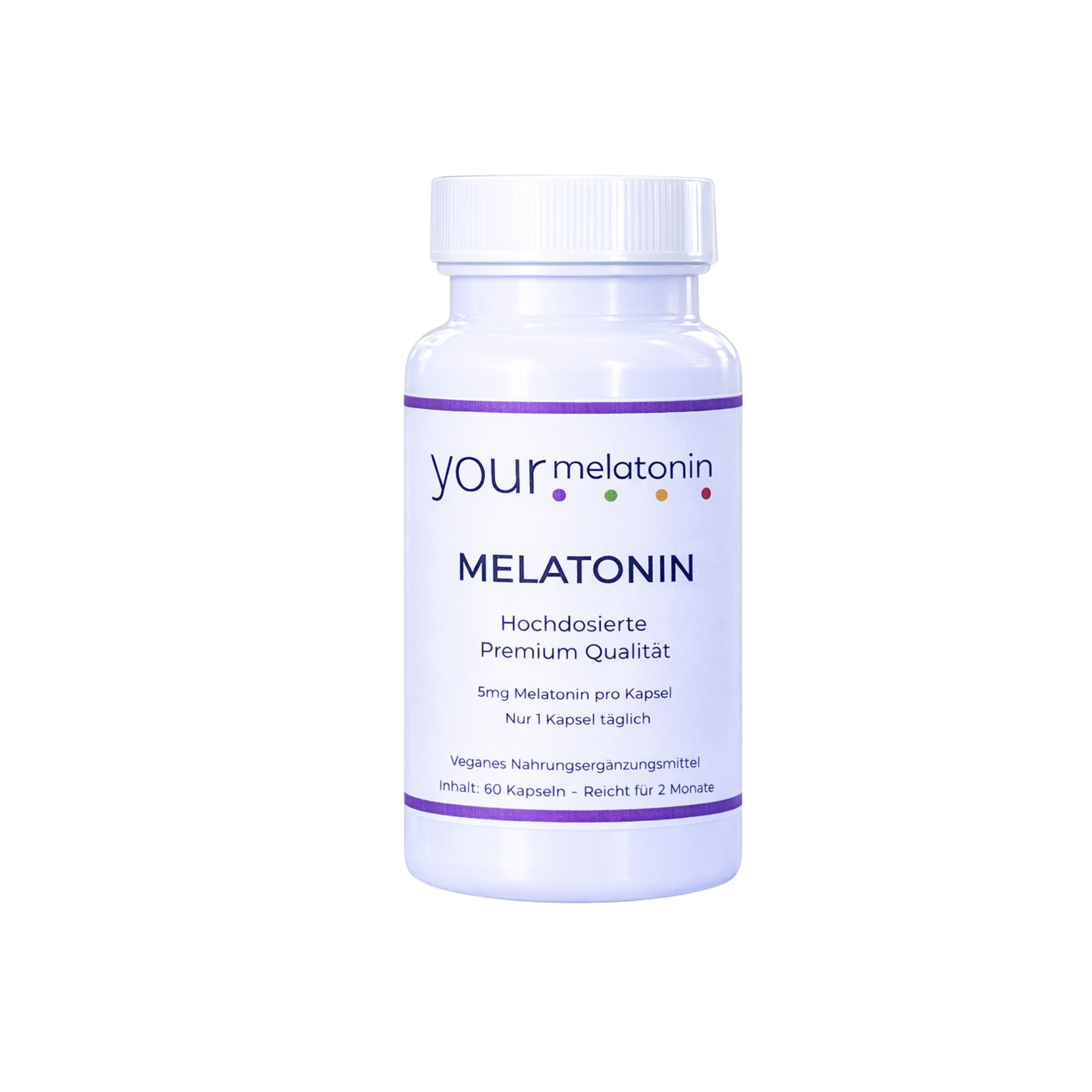 Melatonin 5mg, hochdosiert - 1 Packungen a' 60 Stk = 60 Tage