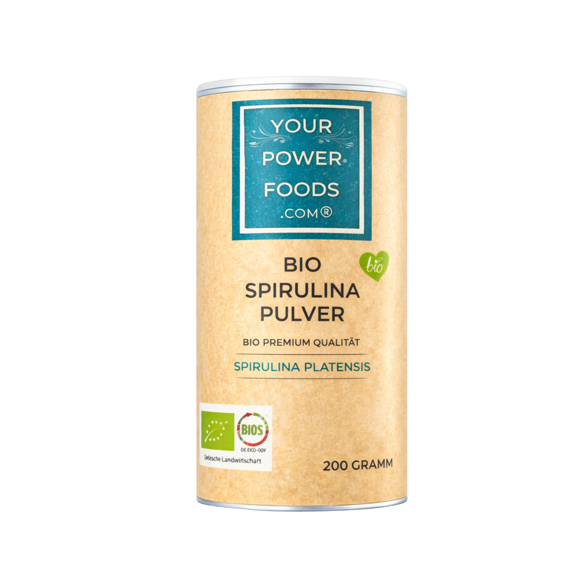 Bio Spirulina Pulver, Premium Qualität, 200g
