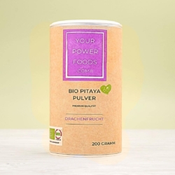 Pitaya Pulver, Bio, 200g, rotes Drachenfrucht Pulver, Red Dragon Powder