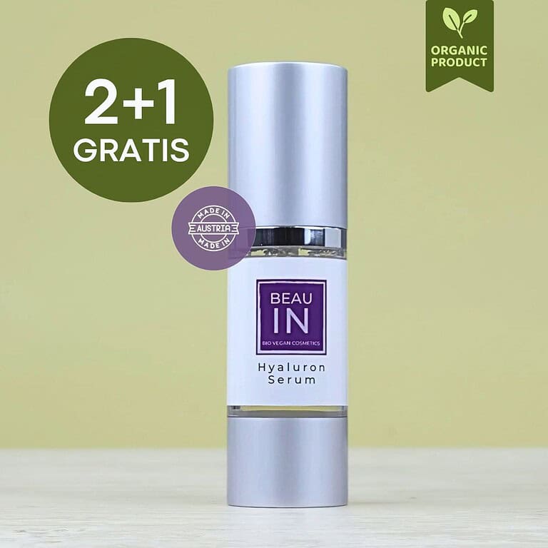  Bio Vegan Hyaluron Serum, hochdosiert, 2+1 Gratis 