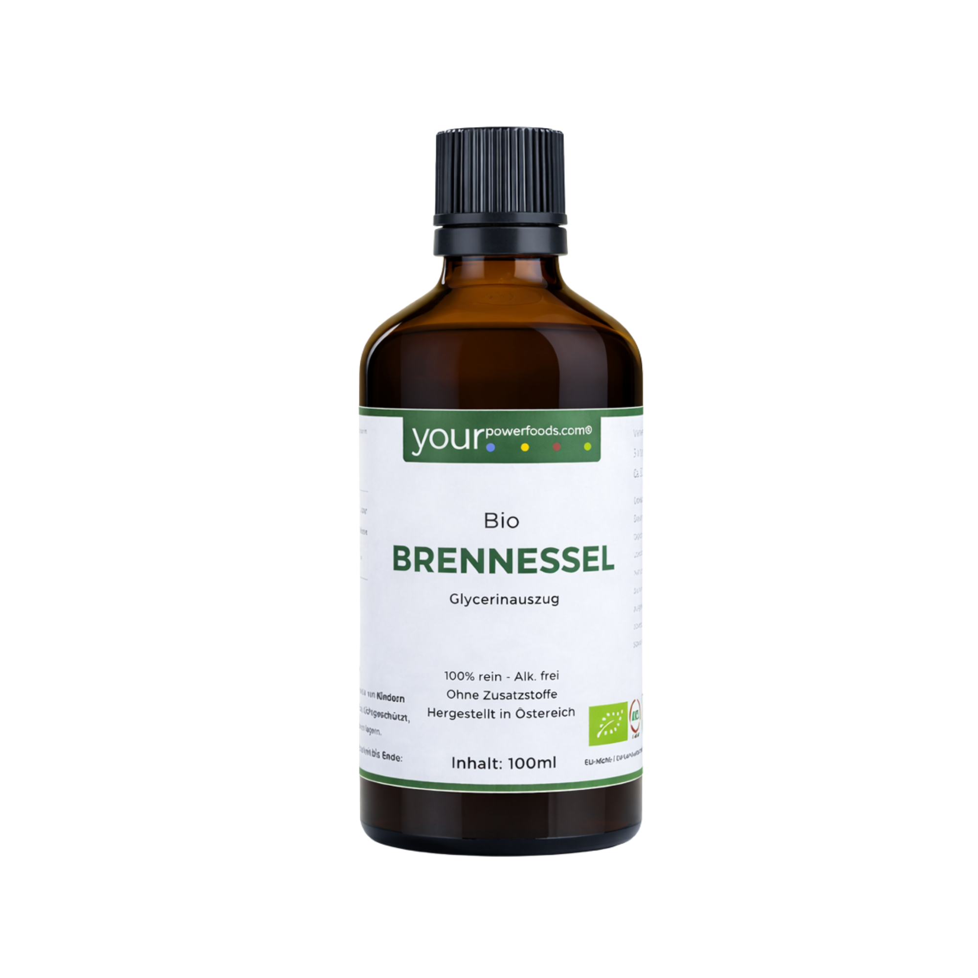 Bio Brennessel Tinktur – alkoholfrei, Nettle Leaf, konform, 100ml