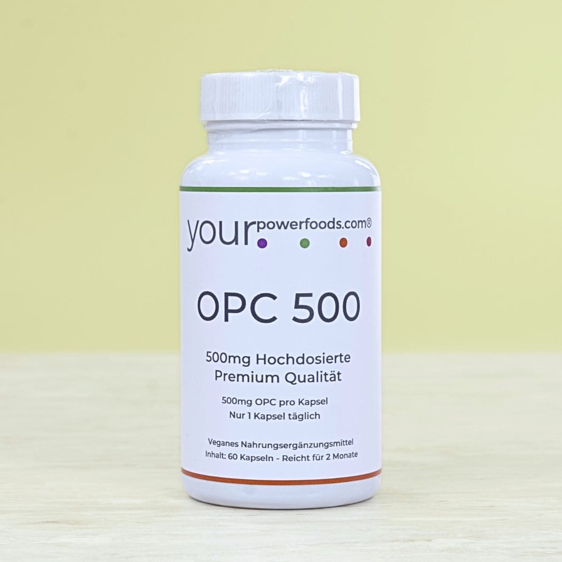 OPC 500mg - Weintraubenextrakt - hochdosiert, nur 1 Kapsel täglich