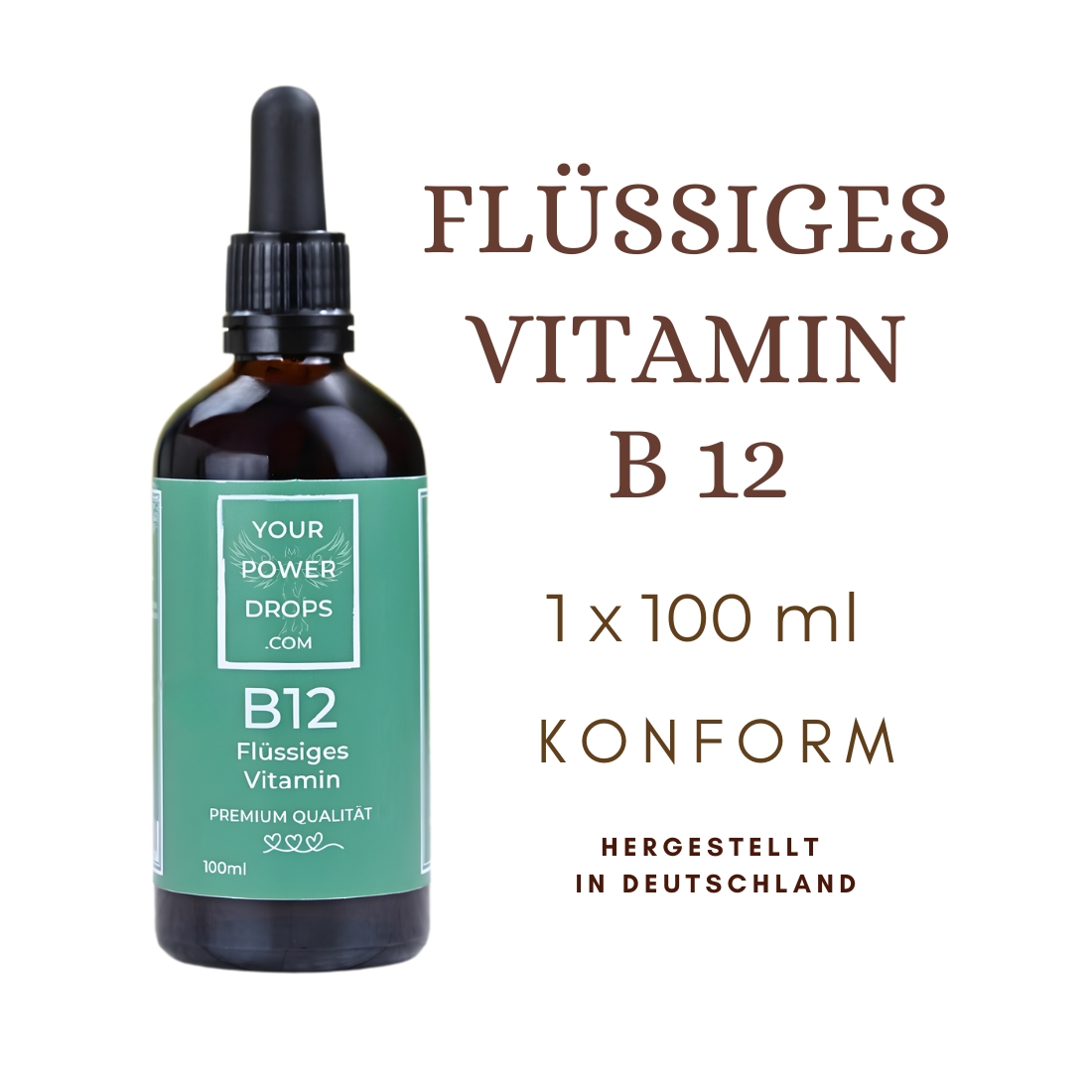 Vitamin B12, konform, hochdosiert, alkoholfrei, 2+1 Gratis