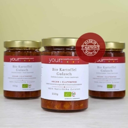 Bio Kartoffel Gulasch glutenfrei, vegan, Vorteilspaket 3 x 550g