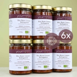 Bio rote Linsen Bolognese - konform, vegan, 6 x 550g