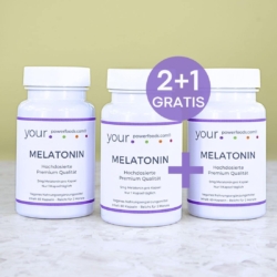 Melatonin 5mg, hochdosiert, 2+1 Gratis
