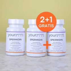 Spermidin Hochdosiert 5mg | Spermidin für 6 Monate | Weizenkeimextrakt Kapseln | 2+1 Gratis