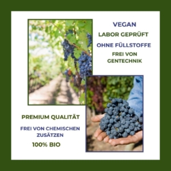 OPC Hochdosiert 500mg, Weintrauben Kernextrakt, 2+1 Gratis