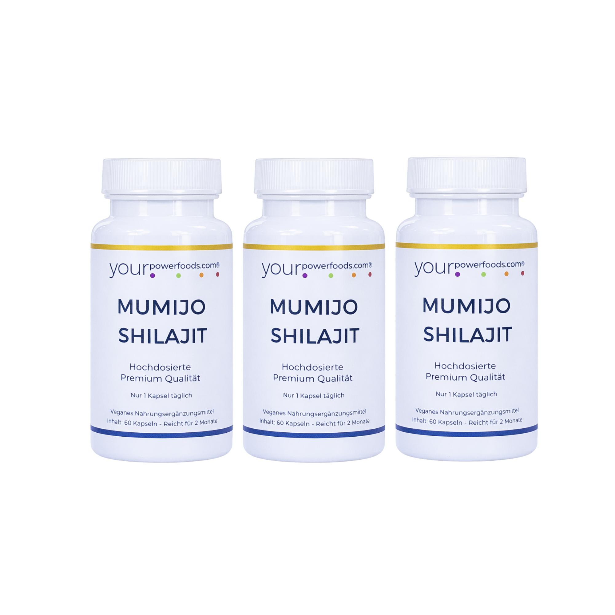 Mumijo Shilajit – 500 mg pro Kapsel, Vorteilsset 2+1 gratis