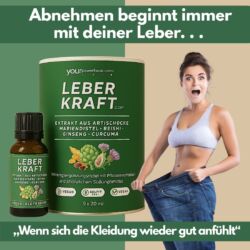 Leberkraft.com | Das Original | 30-Tage-Leber-Boost mit den Kräften von Artischocke & Mariendistel