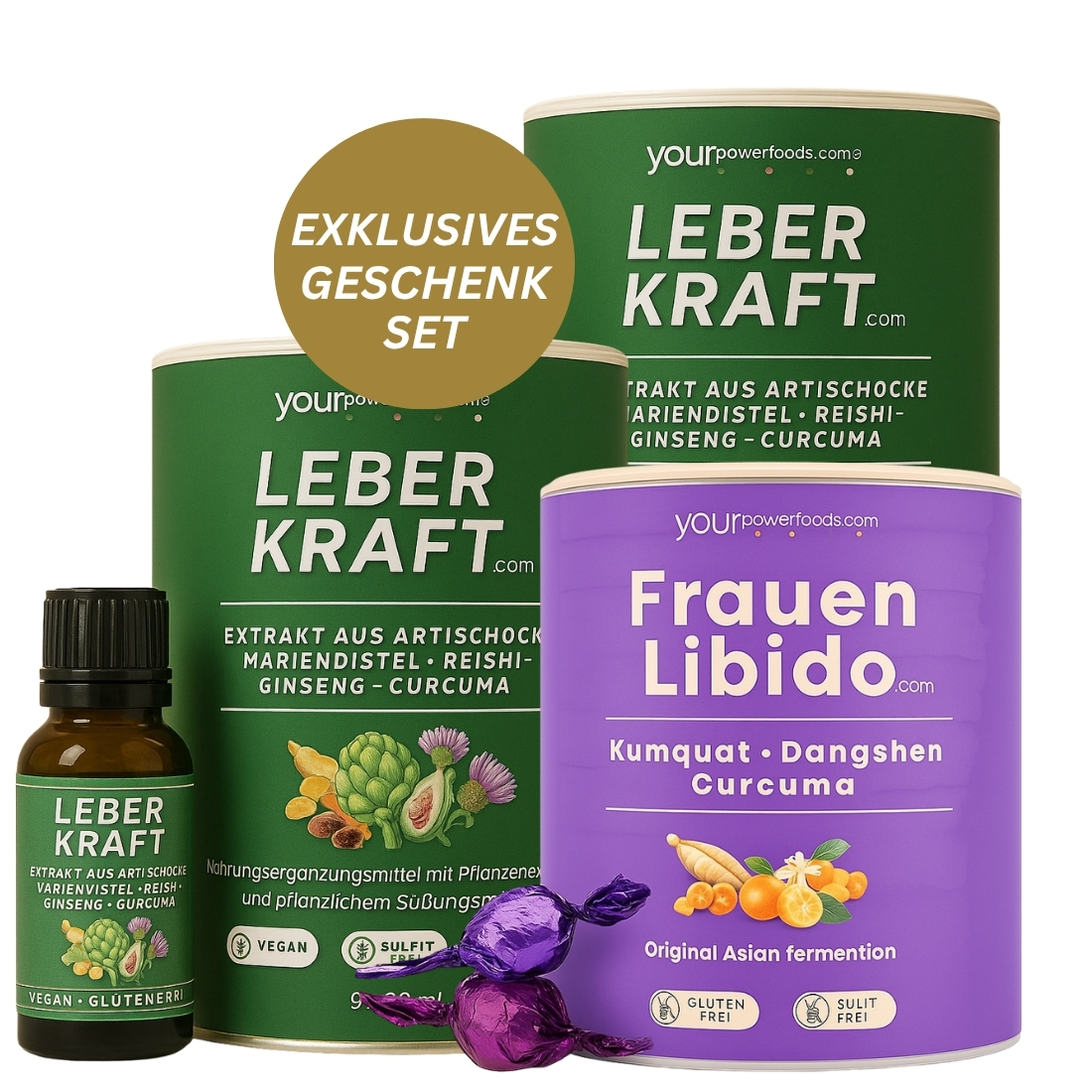 Frauen Power & Balance Set – Leberkraft & Frauen Libido Bundle