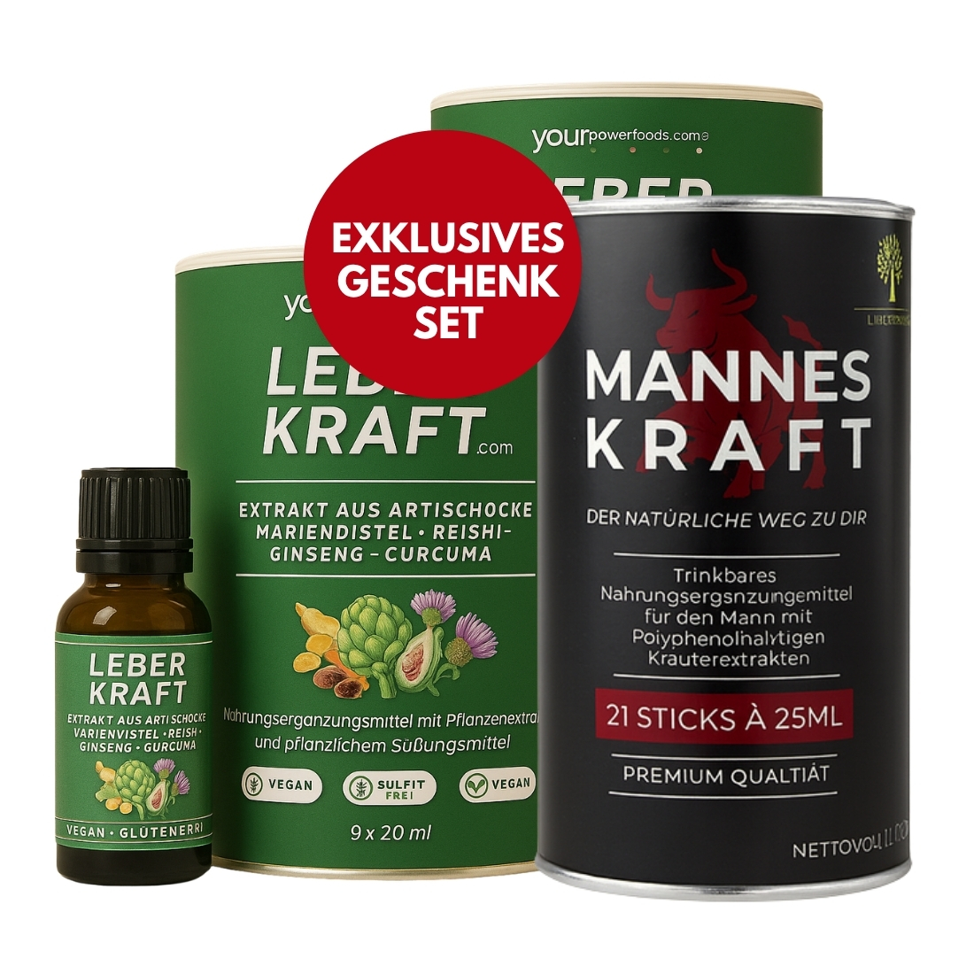 Manneskraft & Leberkraft – Das Power-Duo im Set