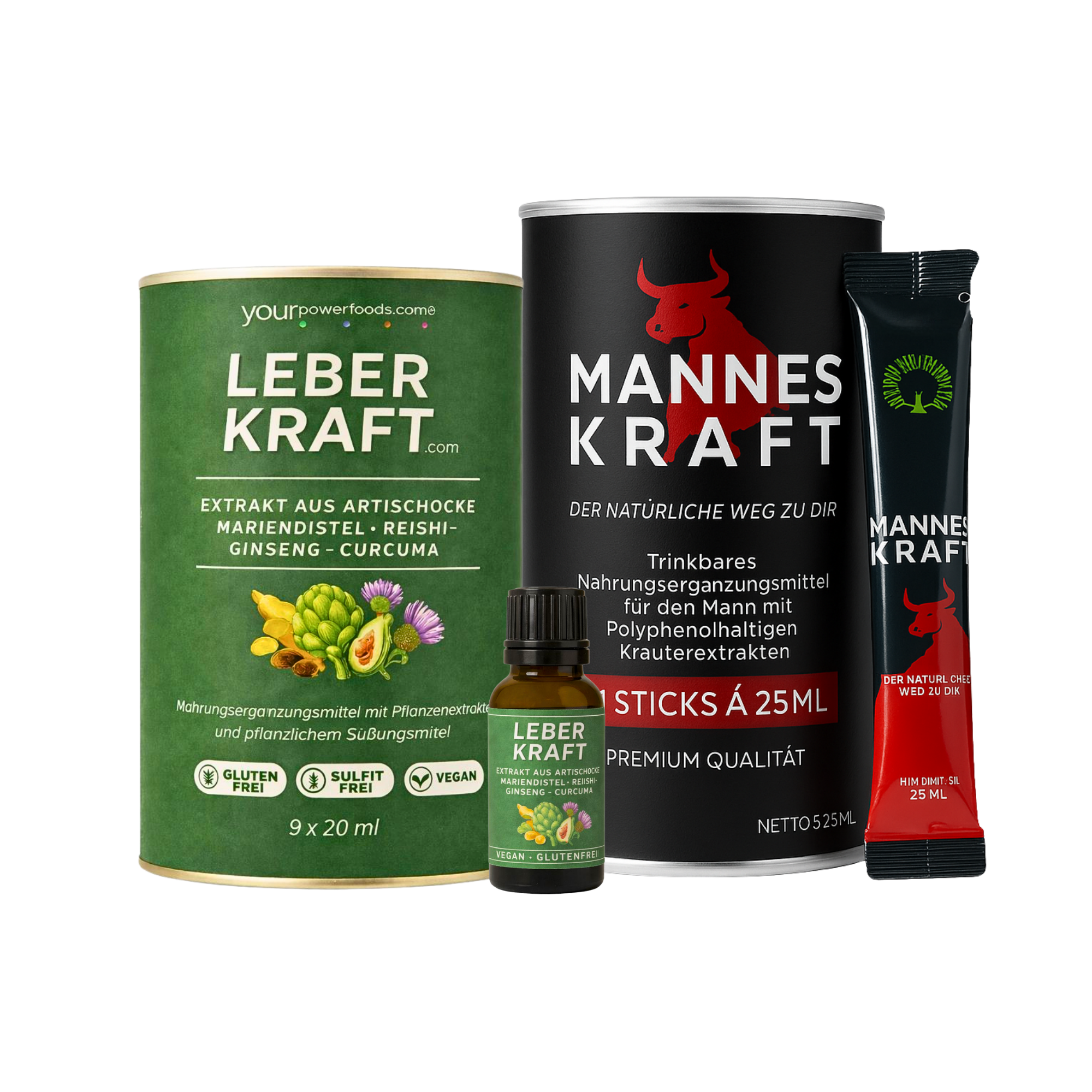 Manneskraft & Leberkraft – Das Power-Duo im Set