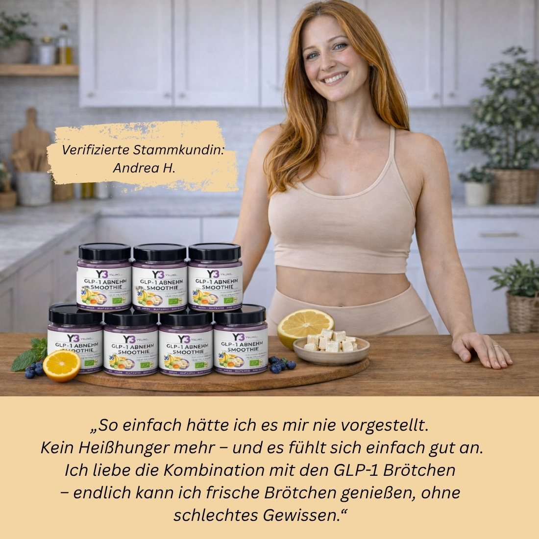 GLP-1 Abnehm Smoothie mit fermentierter Orange, Limette & Pomelo – 12er Set