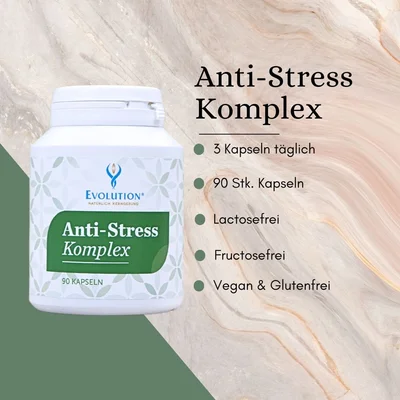 Anti Stress Komplex – Rein pflanzlich, 60 Kapseln