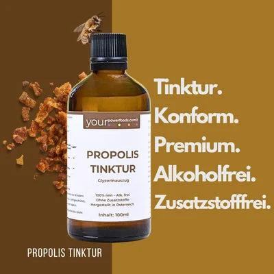 Propolis Tinktur, konform, alkoholfrei,100 ml – Ansicht 2
