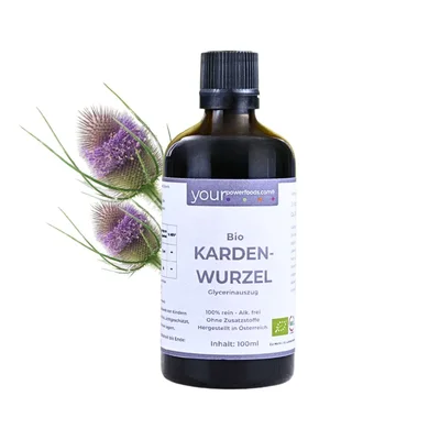 Bio Kardenwurzel Tinktur, alkoholfrei, 100ml