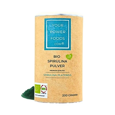 Bio Spirulina Pulver, Premium Qualität, 200g