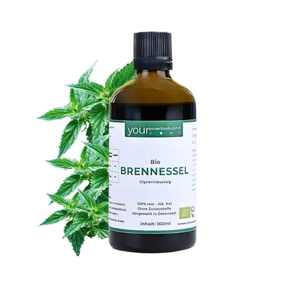 Bio Brennessel Tinktur – alkoholfrei, Nettle Leaf, konform, 100ml