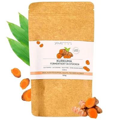 Kurkuma fermentiert, 100g, Premium Qualität