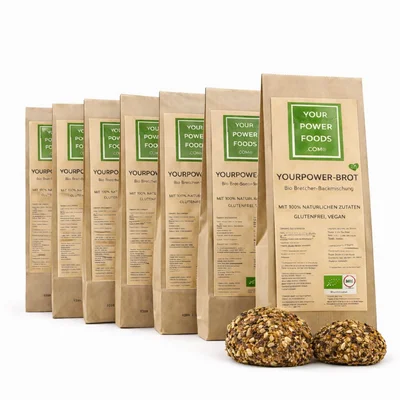 Bio Brot Backmischung, glutenfrei, vegan, konform, Vorteilsset 6 x 350g