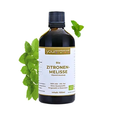 Bio Zitronenmelisse  – alkoholfrei, Lemon Balm, konform, 100ml